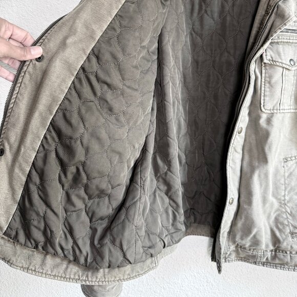 Levi's🤘🏽Canvas Trucker Jacket \\ Size L // Quilted Lining \\ Barn Coat Utility - Picture 5 of 12